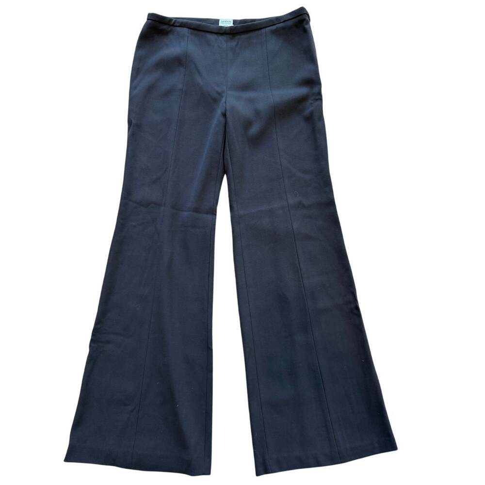 Armani Collezioni Dark Olive 100% Virgin Wool Bootcut Trousers Women's Size 8
